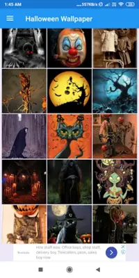 Halloween HD Wallpapers android App screenshot 2